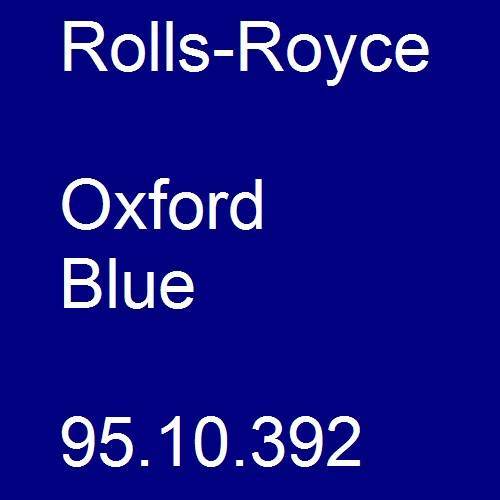 Rolls-Royce, Oxford Blue, 95.10.392.